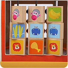 7-in-1 Wooden Activity Cube Educational Baby Toy Gift for Toddlers - Shape Sorting, Bead Mazes, Counting, Time Telling, and More!