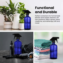 Chef's Star 16 oz 2 Glass Spray Bottles - Your Ultimate DIY Cleaning and Misting Solution