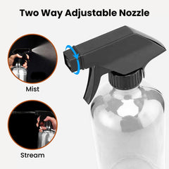 Chef's Star 16 oz 2 Glass Spray Bottles - Your Ultimate DIY Cleaning and Misting Solution