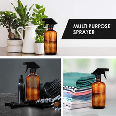 Chef's Star 16 oz 2 Glass Spray Bottles - Your Ultimate DIY Cleaning and Misting Solution