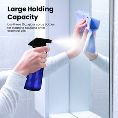 Chef's Star 16 oz 2 Glass Spray Bottles - Your Ultimate DIY Cleaning and Misting Solution