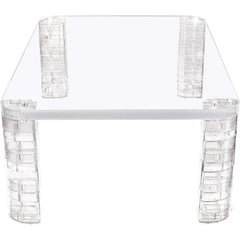 Clear Acrylic Monitor Stand Riser - Elevate Your Workspace in Style