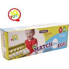 Educational Matching Eggs Set for Toddlers - 12 Colorful Eggs with Numbers, Fun Learning Toy!