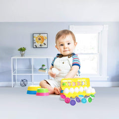 Educational Matching Eggs Set for Toddlers - 12 Colorful Eggs with Numbers, Fun Learning Toy!