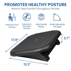 Elevate Your Comfort: Adjustable Ergonomic Footrest for Home and Office - Find Relief and Support All Day Long
