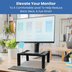 Elevate Your Workspace with Ergonomic Desk Monitor Stand - Adjustable, Stylish, and Functional