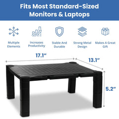 Elevate Your Workspace with Ergonomic Desk Monitor Stand - Adjustable, Stylish, and Functional