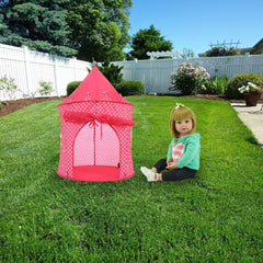 Enchanting Accessories Princess Doll Popup Camping Tent Playset - Perfect for Indoor and Outdoor Adventures fit 18 Inch Dolls