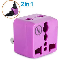 Essential 2-in-1 Universal Travel Adapter with Surge Protection - Perfect for Canada, US, Mexico, and Japan