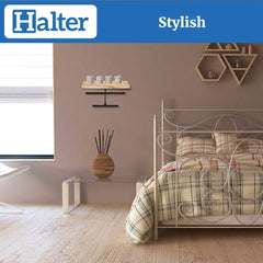 Halter Wall Mounted Hanging Wood and Metal Jewelry Organizer with Wooden Shelf Ledge Rings Display Holder Jewelry Storage Rustic Shelf for Storage