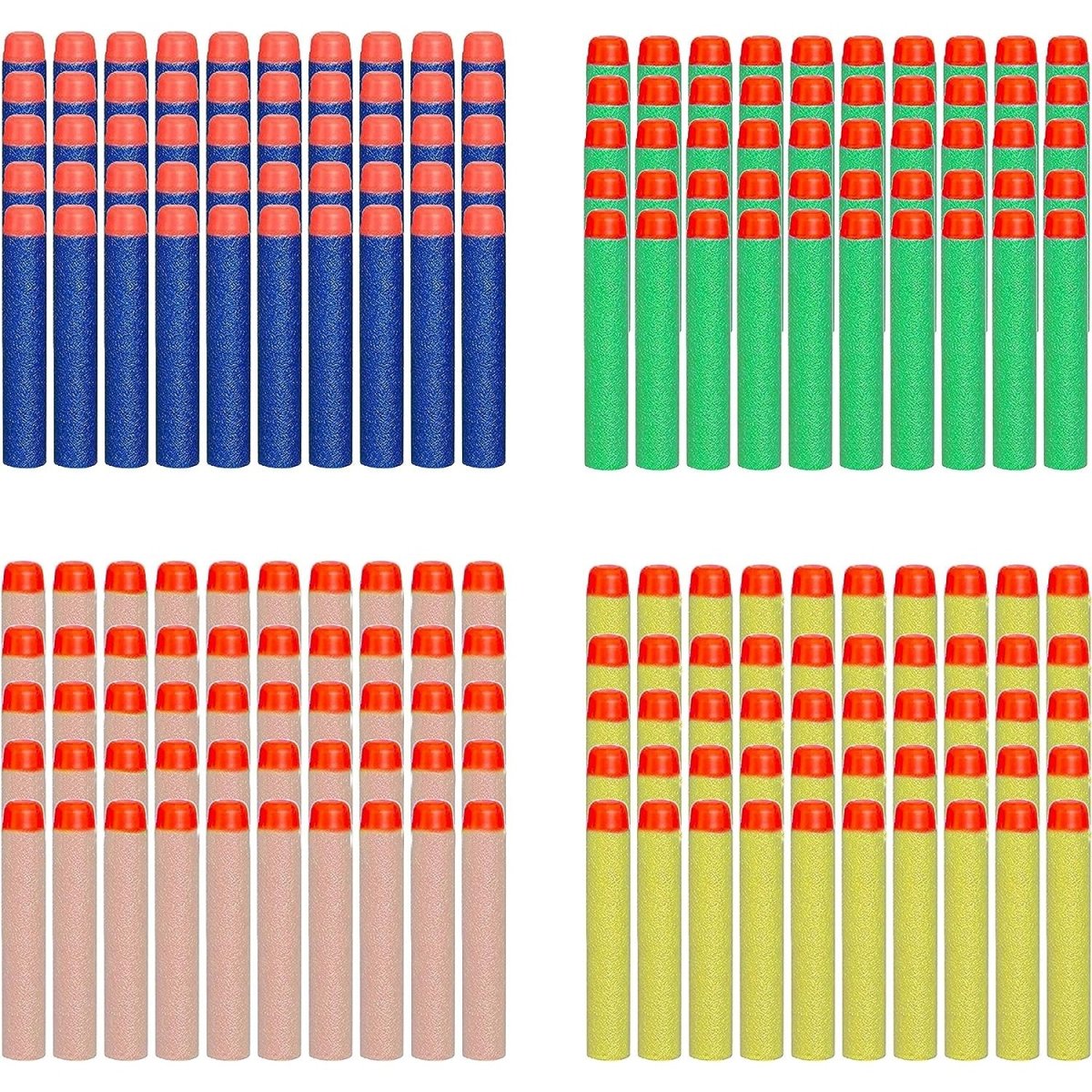 High Bounce 200 Foam Dart Refills for Elite Dart Blaster - Multi-Colored Ammo Pack