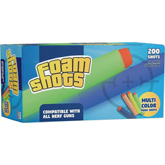 High Bounce 200 Foam Dart Refills for Elite Dart Blaster - Multi-Colored Ammo Pack