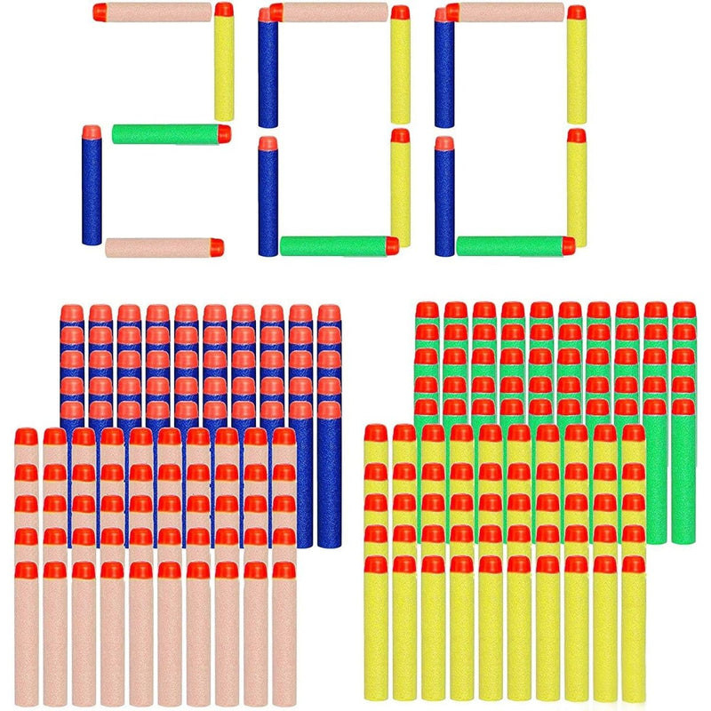 High Bounce 200 Foam Dart Refills for Elite Dart Blaster - Multi-Colored Ammo Pack