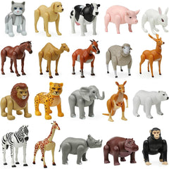 Large Farm Animal and Safari Figurines Set for Toddlers - Realistic Animal Figures, Perfect for Imaginative Play and Education