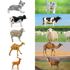 Large Farm Animal and Safari Figurines Set for Toddlers - Realistic Animal Figures, Perfect for Imaginative Play and Education