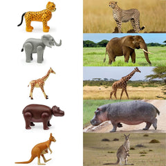 Large Farm Animal and Safari Figurines Set for Toddlers - Realistic Animal Figures, Perfect for Imaginative Play and Education