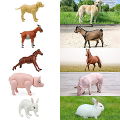 Large Farm Animal and Safari Figurines Set for Toddlers - Realistic Animal Figures, Perfect for Imaginative Play and Education