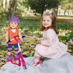 Premium 18 Inch Doll Outdoor Sports Play Set - Winter & Summer Fun with Skateboard, Snowboard, Scooter, and Accessories for 18 Inch Dolls