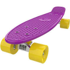 Premium 22-Inch High Bounce Skateboard - Ultimate Retro Mini Cruiser for Kids of All Ages, with ABEC 7 Bearings and PU Wheels