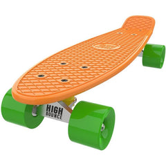 Premium 22-Inch High Bounce Skateboard - Ultimate Retro Mini Cruiser for Kids of All Ages, with ABEC 7 Bearings and PU Wheels