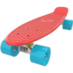 Premium 22-Inch High Bounce Skateboard - Ultimate Retro Mini Cruiser for Kids of All Ages, with ABEC 7 Bearings and PU Wheels
