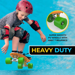 Premium 22-Inch High Bounce Skateboard - Ultimate Retro Mini Cruiser for Kids of All Ages, with ABEC 7 Bearings and PU Wheels