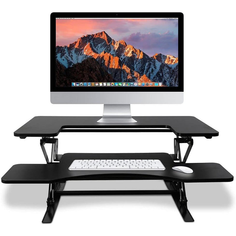 Premium 36-Inch Adjustable Standing Desk Converter for Home and Office - Enhance Productivity and Comfort
