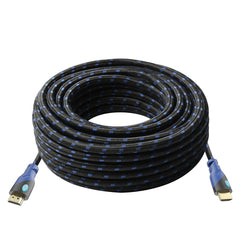 Premium Braided HDMI Cable with Ethernet for 4K Resolution - Ideal for TVs, Monitors, Gaming, and More