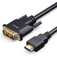 Premium HDMI to DVI Adapter Cable for High-Definition Connectivity, 1080P, Gold-Plated, Bi-Directional - Ideal for Laptops, Monitors, Gaming, and More