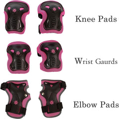 Premium Protective Gear Set for Biking, Cycling, and Multi Sports - High Bounce Knee Pads, Elbow Pads, and Wrist Guards