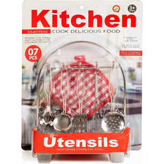 Spark Your Child's Culinary Imagination with the IQ Toys 5-Piece Pretend Play Cooking Utensils Set for Kids Kitchen