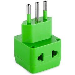 Ultimate 2-in-1 Universal Travel Adapter with Dual Outlets - Surge Protection Included - Type L Italian Plug