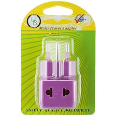 Ultimate 2-in-1 Universal Travel Adapter with Dual Outlets - Surge Protection Included - Type L Italian Plug