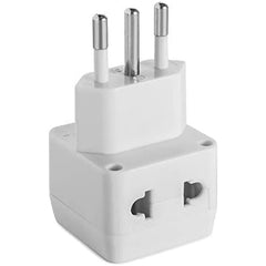 Ultimate 2-in-1 Universal Travel Adapter with Dual Outlets - Surge Protection Included - Type L Italian Plug