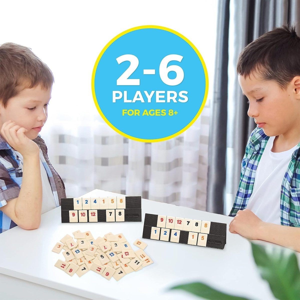 Ultimate Tiles Deluxe Rummy Game for Family Fun - Edition with 4 Vibrant Colors