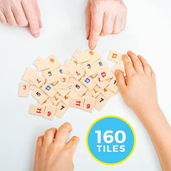 Ultimate Tiles Deluxe Rummy Game for Family Fun - Edition with 4 Vibrant Colors