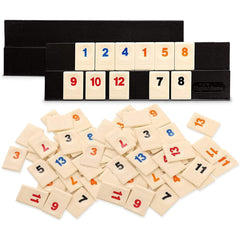 Ultimate Tiles Deluxe Rummy Game for Family Fun - Edition with 4 Vibrant Colors