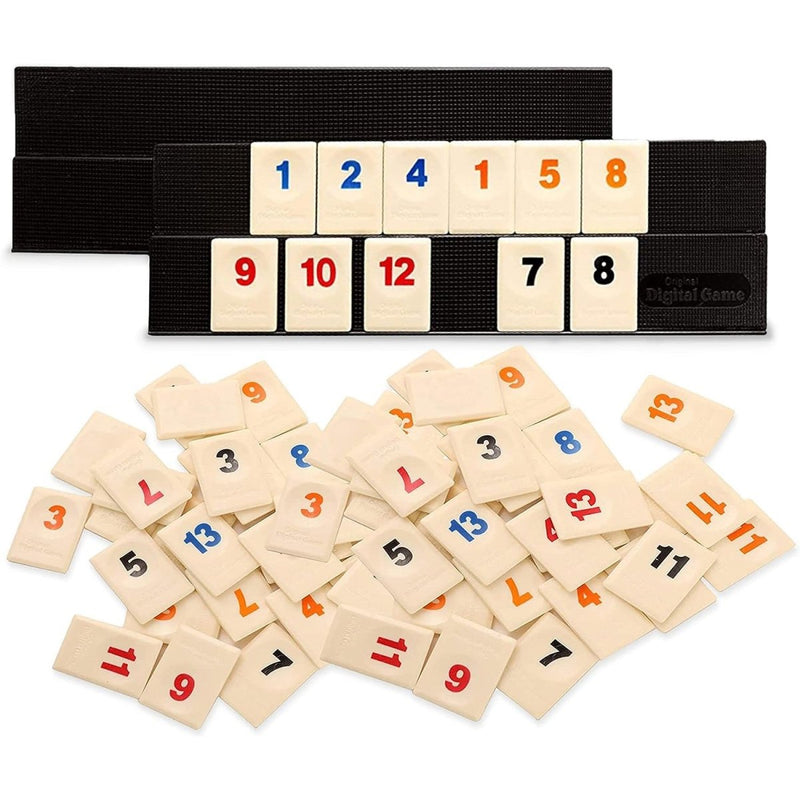 Ultimate Tiles Deluxe Rummy Game for Family Fun - Edition with 4 Vibrant Colors