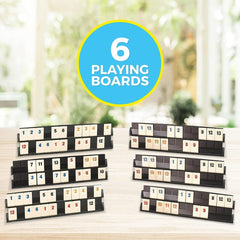 Ultimate Tiles Deluxe Rummy Game for Family Fun - Edition with 4 Vibrant Colors