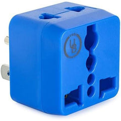 Universal Travel Adapter with Dual Outlets - Built-in Surge Protection - Type B EU to US Plug Adapter