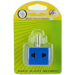 Universal Travel Adapter with Dual Outlets - Built-in Surge Protection - Type B EU to US Plug Adapter