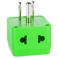Universal Travel Adapter with Dual Outlets - Built-in Surge Protection - Type B EU to US Plug Adapter
